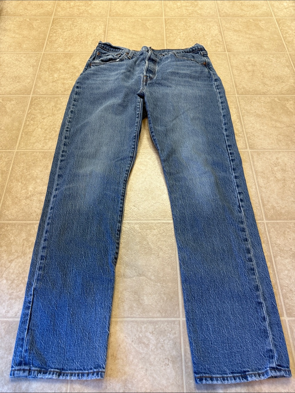 Levi's Women's Straight-Leg Jeans in Denim Blue